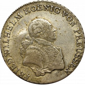 Německo, Prusko, Fridrich Vilém II, 1/3 tolaru 1792 E, Königsberg