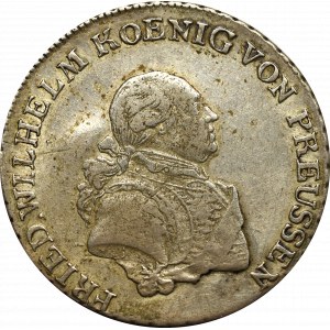 Niemcy, Prusy, Fryderyk Wilhelm II, 1/3 talara 1792 E, Królewiec