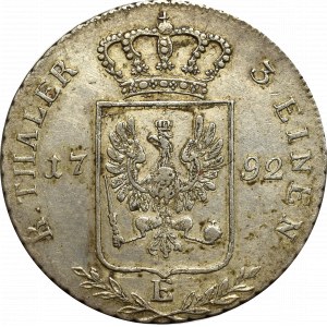 Německo, Prusko, Fridrich Vilém II, 1/3 tolaru 1792 E, Königsberg