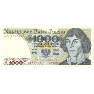 PRL, 1000 złotych 1975 AM