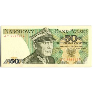 PRL, 50 złotych 1988 - zestaw 10 egzemplarzy