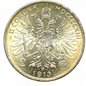 Austria-Hungary, 2 corona 1913