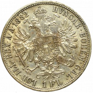 Austria-Hungary, Franz Joseph I, 1 florin 1882