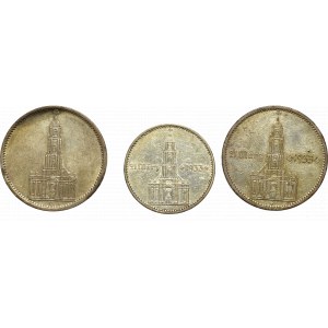 III Reich, Lot of 2 and 5 mark