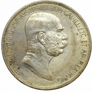 Hungary, Franz Joseph, 5 korona 1909