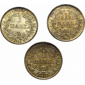 Niemcy, Zestaw 1 marka 1911 i 1915 A i J