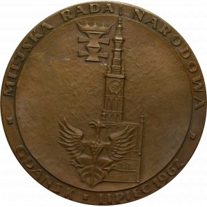 PRL, Medaile 10 století Gdaňska 1962