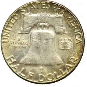 USA, 1/2 dolara 1961