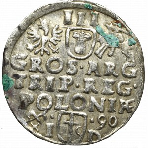 Sigismund III, 3 groschen 1590, Posen