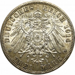 Niemcy, Prusy, 3 Marki 1914