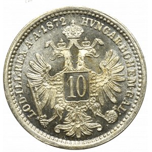 Austria, Franz Joseph, 10 kreuzer 1872