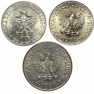 PRL, Zestaw 10 złotych 1960-73