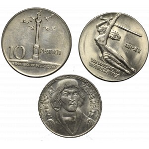 PRL, Zestaw 10 złotych 1965-68