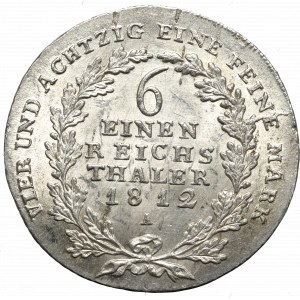 Germany, Prussia, 1/6 thaler 1812