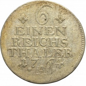 Germany, Preussen, 1/6 thaler 1764 A