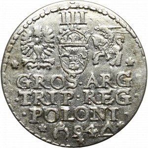 Sigismund III Vasa, 3 groschen 1594, Marienburg