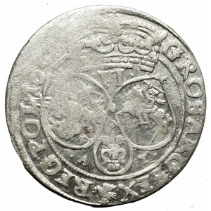 Johannes II. Kasimir, Sechster von 1663(?), Bromberg - L R/neuer Typ des Adlers