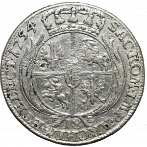 Germany, Saxony, Friedrich August II, 18 groschen 1754, Leipzig