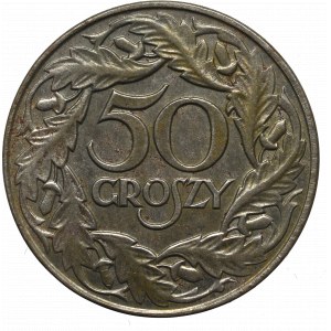 II Republic of Poland, 50 groschen 1938, Not nickel plated