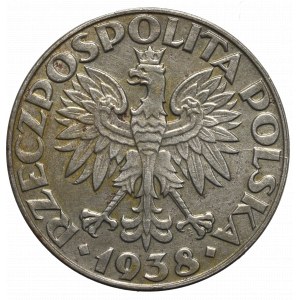 II Rzeczpospolita Polska, 50 groszy 1938 - Nieniklowane