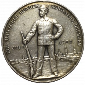 Germany, Medal XIII Deutsches Bundes Schiessen Dresden 1900
