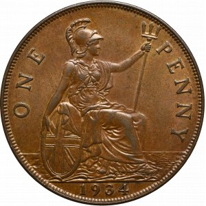 Spojené kráľovstvo, 1 pence 1934