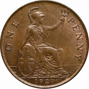 UK, 1 penny 1927