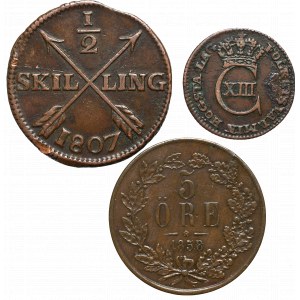 Švédsko, sada mincí