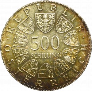 Rakúsko, 500 šilingov 1980 1 000 rokov Steyr