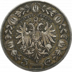Rakousko, František Josef, 5 korun 1900