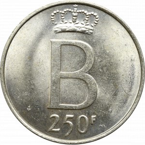 Belgie, Baldwin I, 250 franků, 1976, Brusel