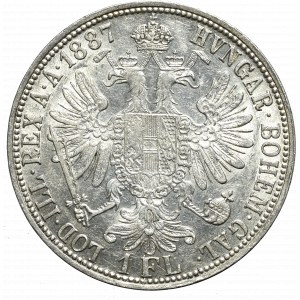 Rakúsko-Uhorsko, František Jozef, 1 florén 1887