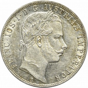 Austria-Hungary, Franz Joseph I, 1 florin 1860