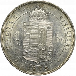 Maďarsko, Franz Joseph, 1 forint 1879, Kremnica