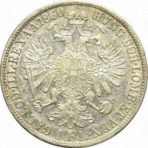 Austria-Hungary, Franz Joseph I, 1 florin 1860