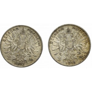 Rakousko-Uhersko, sada 2 korun 1912-13