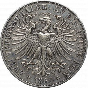 Germany, Frankfurt, 2 Vereinsthaler 1861