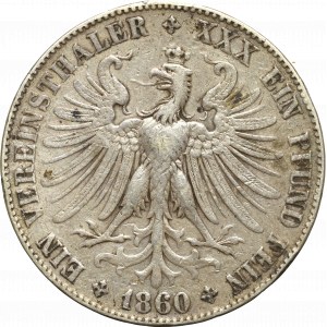 Německo, Frankfurt, Thaler 1860