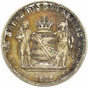 Germany, Saxony, Thaler 1862