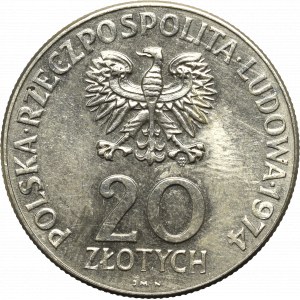 PRL, 20 złotych 1974 XXX Lat RWPG - Próba Nikiel