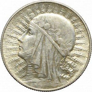 II Rzeczpospolita, 5 złotych 1933 Głowa kobiety