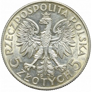 Druhá poľská republika, 5 zlotých 1933 Hlava ženy