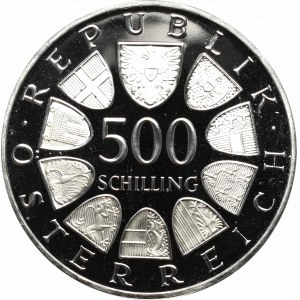 Austria, 500 shillings 1984