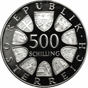 Austria, 500 shillings 1985