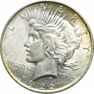 USA, Dolar 1922 Peace dollar