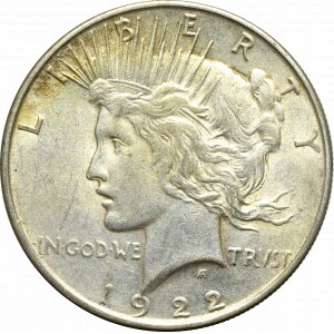 USA, 1 dollar 1922 Peace dollar