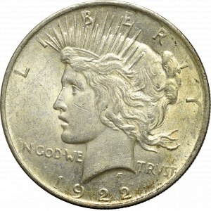 USA, 1 dolar 1922 Peace dollar