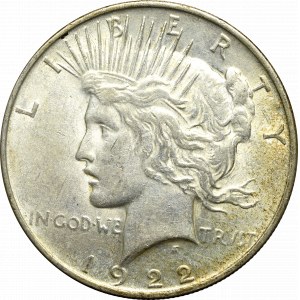 USA, Dolar 1922 Peace dollar