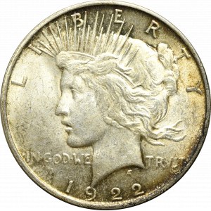 USA, Dolar 1922 Peace dollar