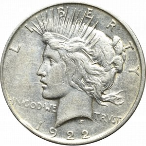 USA, 1 dollar 1922 Peace dollar